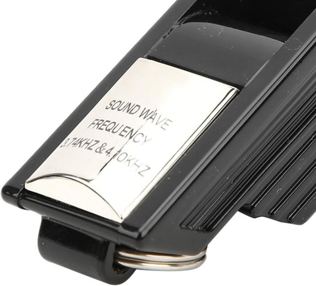 Skiennix Sports Whistle - Basketball Referee & Training Tool | Emergency Lifesaving (Black/Silver)