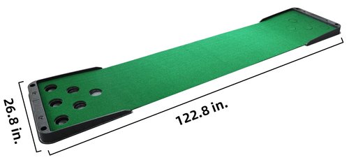 Fitvids Golf Pong Putting Game - Ultimate 2-on-2 Golf Putting Game for Parties and More – 6 Discs Included – Retail Package – Green