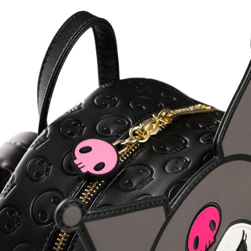 Loungefly Sanrio Kuromi, My Melody, and Hello Kitty Glow In The Dark Triple Pocket Womens Backpack