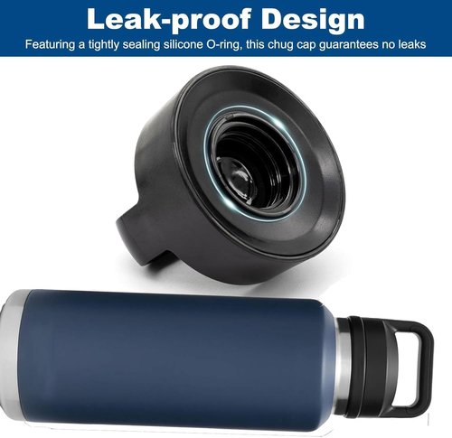 Alrens Chug Cap Replacement for Yeti Rambler Bottles - Durable Screw Top Lid | Fits 18/26/36/46/64 oz, Dishwasher-Safe