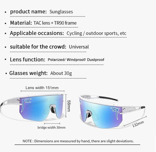 Nobleboy Polarized Sports Sunglasses - UV400 Protection for Men & Women | Ideal for Running & Cycling