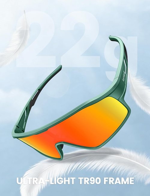 Lamicall Polarized Kids Baseball Sunglasses - UV400 Protection for Ages 8-14 | Stylish Sports Eyewear