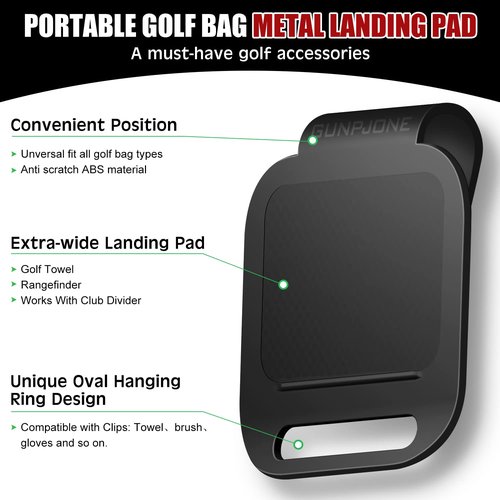 Golf Bag Magnetic Clip, Metal Clip for Golf Bags, Magnetic Golf Towels, Magnetic Rangefinder Strap, Magnetic Golf Bag Accessories for Ultimate Personal Golfer, Golf Gifts for Golfing-Essential
