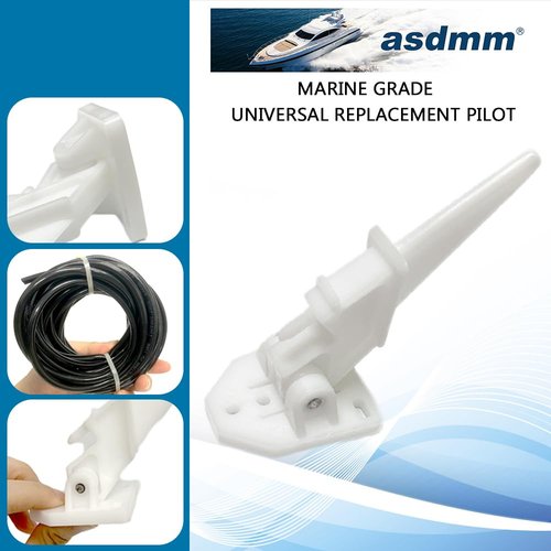 Marine Boat Speedometer Pitot Kit, Automatic Kick-up Tube Assembly Up to 80 MPH (Speedometer Pitot Kits)