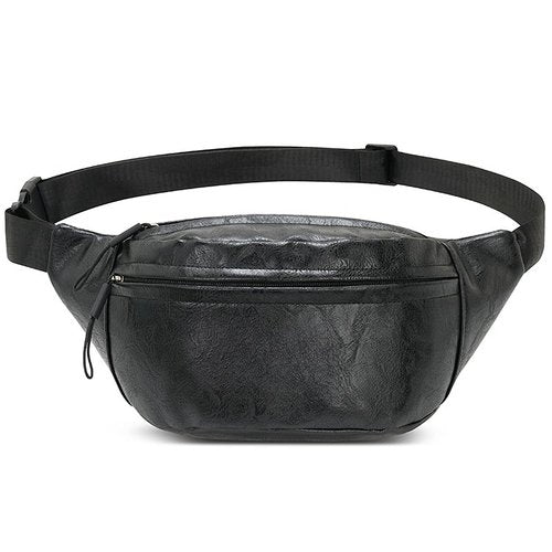 Lightweight PU Leather Fanny Packs Purse, Trendy Women Versatile Crossbody Shoulder Bags with Coin Zip Pocket for Party Festival Outdoor Traveling Beach
