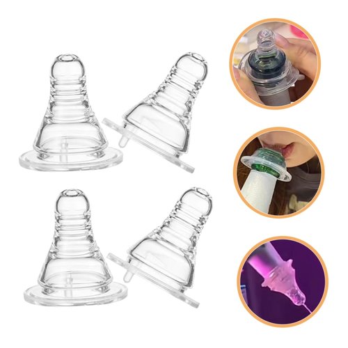 FOYTOKI 20Pcs Silicone Beer Bottle Nipple Caps - Adult Drinking Party Accessories Spill-Proof Bottle Toppers for Beer and Soda Fun Beverage Drinking Decorations for Gatherings