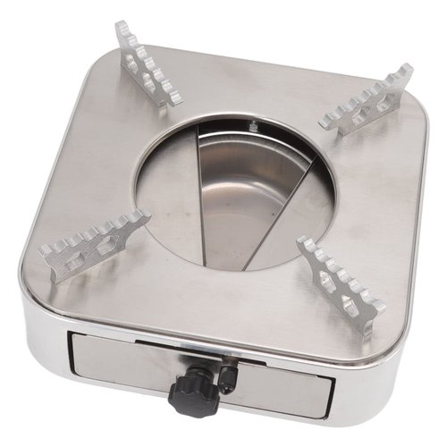 Alcohol Stove,Backpacking Stove,Portable Alcohol Stove Camping,Stainless Steel Silver One Piece Design Drawer Structure Spirit Burner For Home Outdoor Hiking