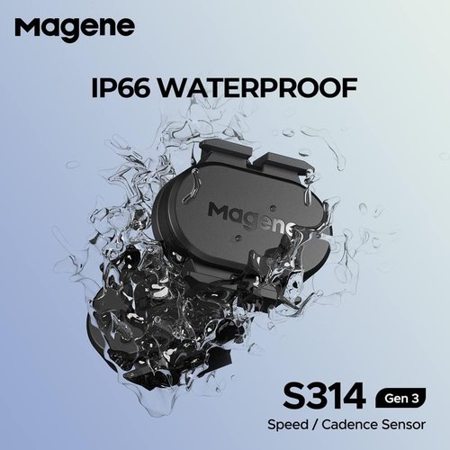 Magene S314 Cadence/Speed Sensor - Wireless ANT+/Bluetooth for Cycling | Compatible with Garmin & More