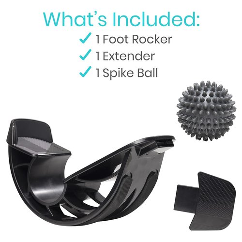 Vive Adjustable Calf Stretcher - Foot Rocker for Plantar Fasciitis - Achilles Tendon and Ankle Stretching Device - Calf Exerciser & Strengthener for Pain Relief & Prevention - Recovery Equipment