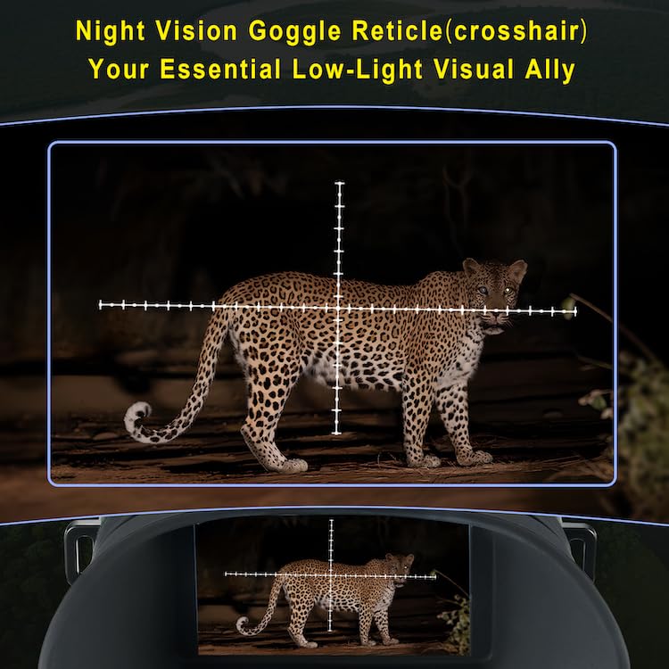Night Vision Goggles 1080P 48MP with 3'' HD Display, Military-Grade IR Surveillance