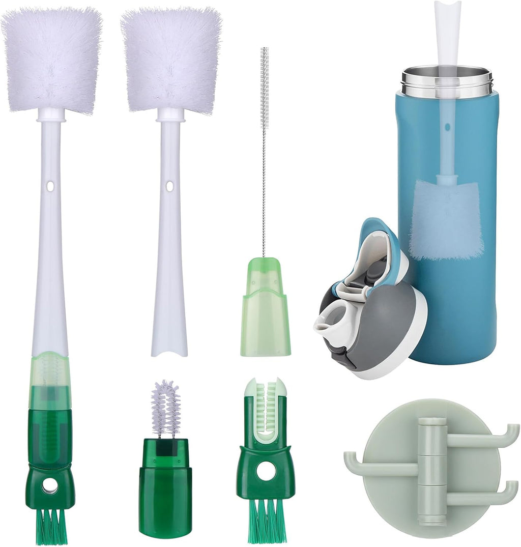 Owala 5-in-1 Straw Cleaner Brush - Multifunctional Water Bottle Cleaning Kit for 24oz/32oz/40oz | Blue