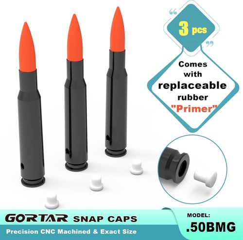 GORTAR Snap Caps - Training Dummy Rounds for Safe Loading & Firing | Realistic Weight
