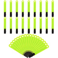 PEUTIER 36pcs Double-Sided Reflective Trail Markers for Trees Trail Marking Ribbon, Marking Tacks with Clips for Hunting Hiking Outdoor Sport Accessories (Fluorescent Yellow)