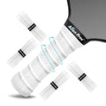 ALIEN PROS Pickleball Overgrip (4-Pack) with Ridges for Better Grip Control - Precut and Tac Feel Pickleball Grip Tape - Non-Slip Pickleball Paddle Grip Tape for High Performance (Ridged Ltac, Black)