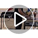 OutdoorMust Single Burner Square Propane Gas Stove with 10 PSI Regulator - Heavy Duty Camping and Cooking