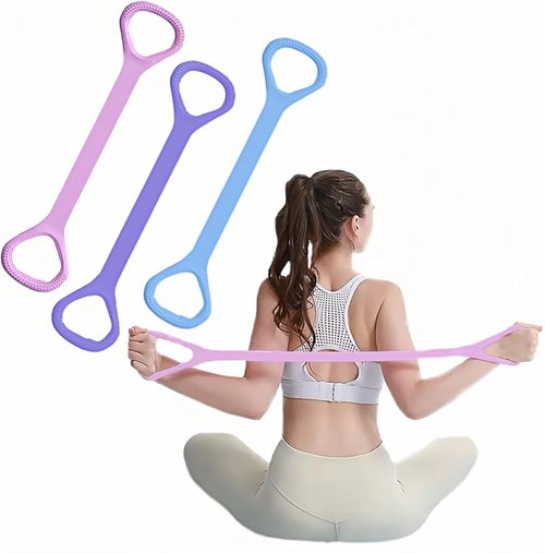 Figure 8 Resistance Band - Versatile Elastic Workout Bands for Arm, Back & Shoulder Training | Ideal for Yoga & Pilates