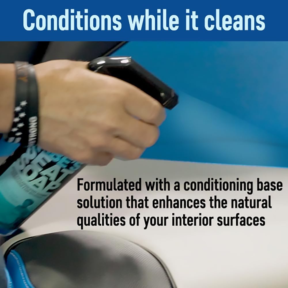 Babe’s Seat Soap - Marine Vinyl, Plastic & Leather Cleaner | Cleans & Protects Boat Upholstery - 1 Pint Spray