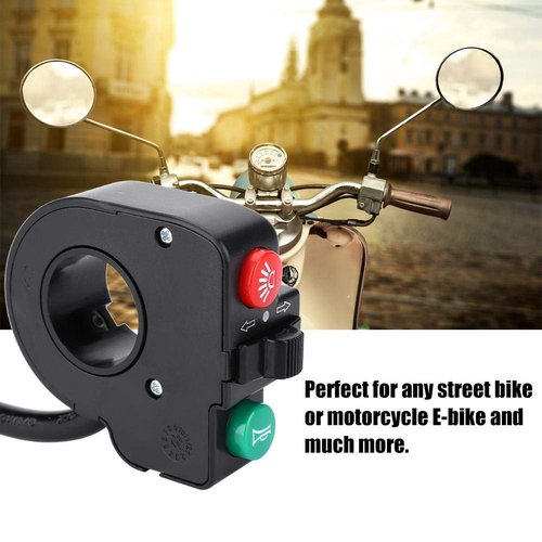 Handlebar Light Horn Turn Switch Button, 3-in-1 for Mountain Electric Scooter DK-15