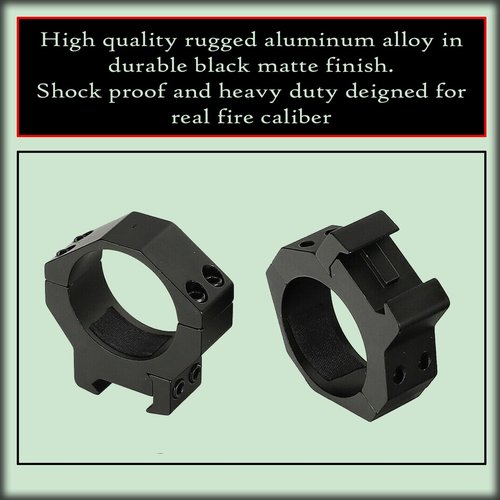 Gotical 34mm Low Profile Scope Rings Mount - for 34mm Tubes - Rifle Scope Rings Aluminum Picatinny Low Profile Mount Low Profile Ring