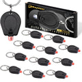 RaySoar 12 Pack Ultra Bright Red LED Keychain Flashlight, Red Keychain Flashlight for Night Observation