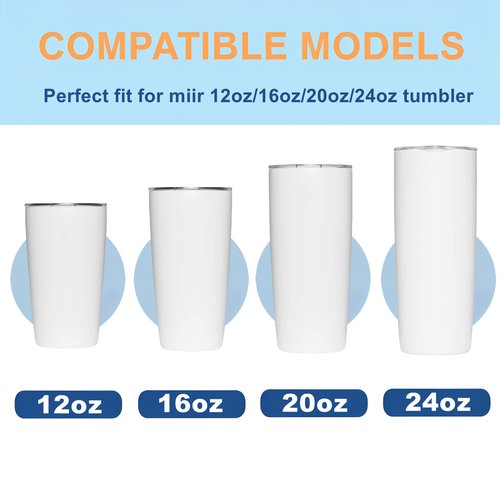 2Pack Compatible with MiiR Lid,Replacement Tumbler Lid Compatible with MiiR 12oz/16oz/20oz/24oz Stainless Steel Tumbler,Leak-Proof,BPA-Free.(Not a Magnetic Lid)