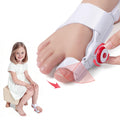 TENICORE Bunion Corrector for Kids, Adjustable Bunions Fix for Relief with Anti-slip Heel Strap, Red-1pc