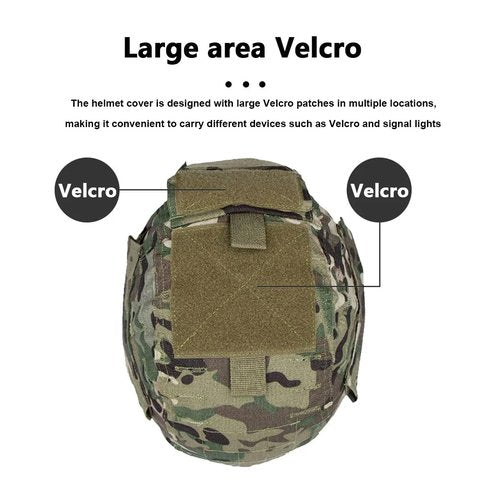 AZB Tactical Airsoft Helmet Cover with Counterweight Bag for MICH 2000 Ver2/ACH Helmet