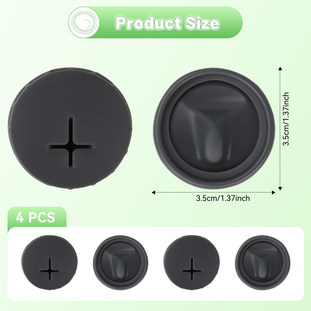 Tatamy 4pcs Replacement Stopper for Owala FreeSip Sway 30oz 40oz, Silicone Lid Top Gasket for Owala FreeSip Tumbler 40oz, Cap Mouth Rubber Plug Replacement Parts for Owalla Accessories BPA-Free(Gray)