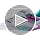 Reebok Women's Nano X5 Athletic Shoes - White/Purple Rave/Aqua, Size 5