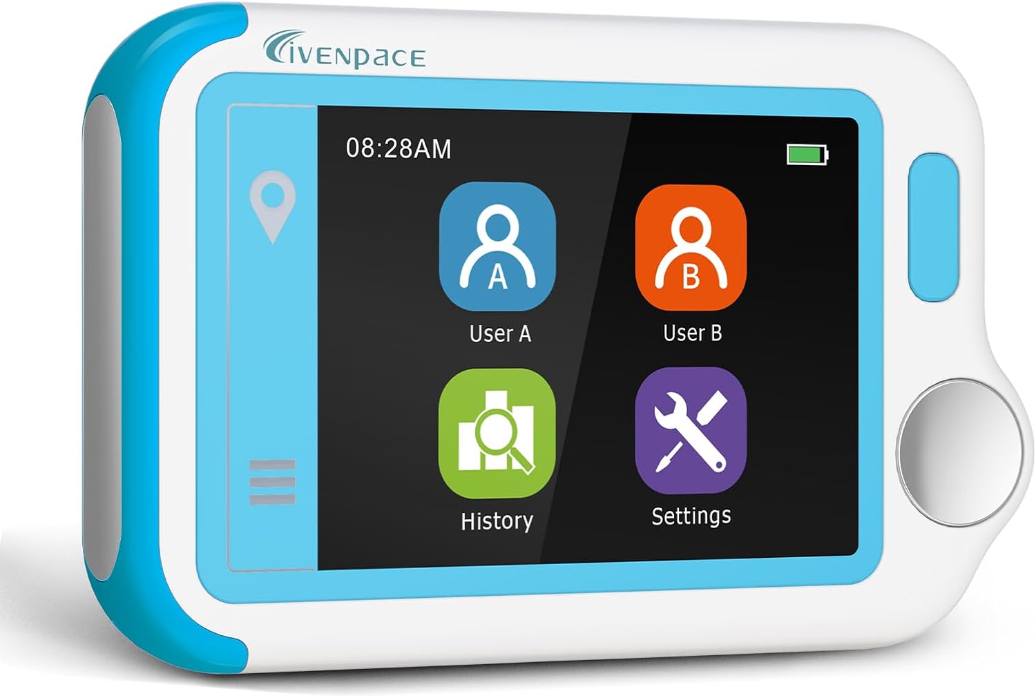 Skiennix Bluetooth Heart Rate Monitor - Touch Screen Fitness Tracker with Rechargeable Battery