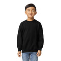 Gildan Kids' Fleece Crewneck Sweatshirt G18000B, Black, Large