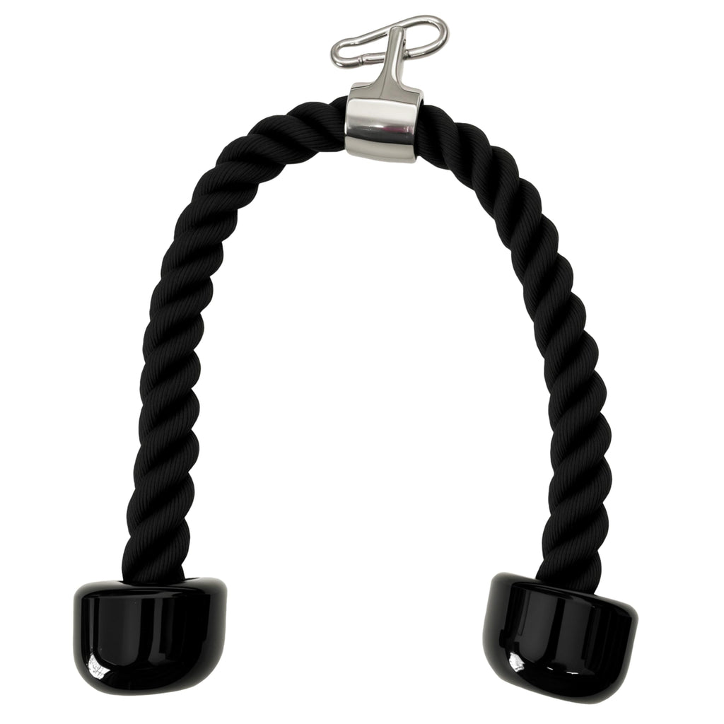 yuhqc Heavy Tricep Rope Cable Machine Accessories Nylon Tricep Rope for LAT Pull Down Pulley System Attachment, for Home Gym Weight Fitness with Carabiner