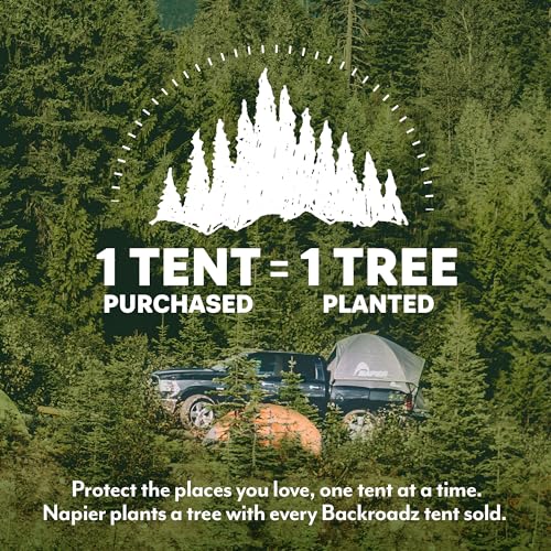 Napier Backroadz Truck Tent for Full Size Short Bed (5.5'-5.8') Grey/Green - 2 Person Camping