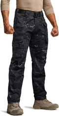 CQR Men's Tactical Pants - Lightweight Water Resistant Ripstop Cargo Pants for Hiking & Work
