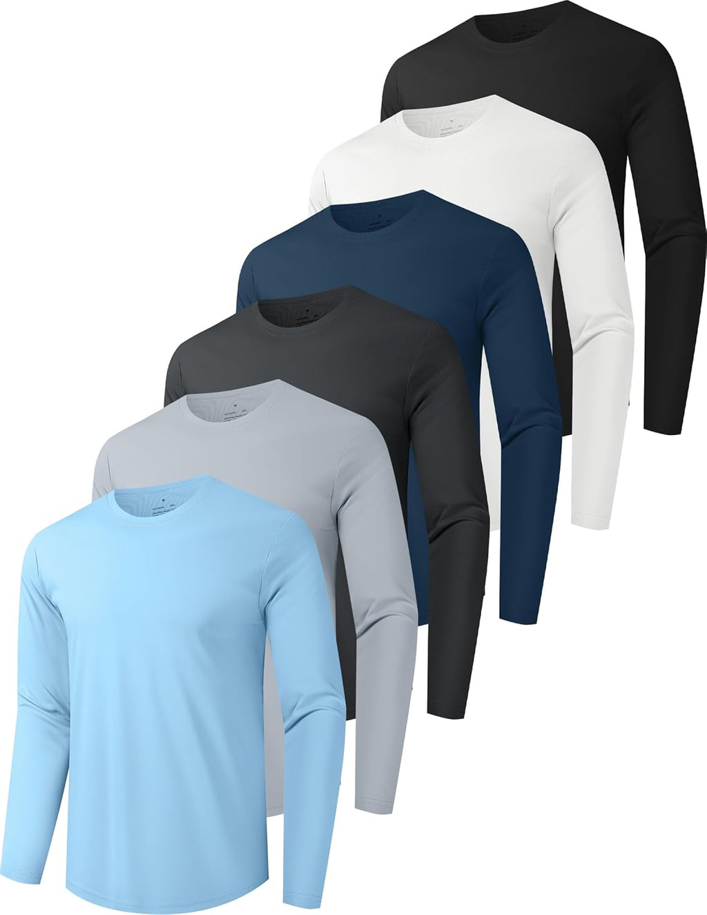 Skiennix Men's Quick Dry Long Sleeve Shirts - UPF 50+ UV Protection | Moisture-Wicking T-Shirt for Casual Workouts