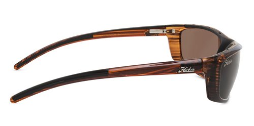 Hobie Cabo Sport Polarized Sunglasses for Men - Hydroclean 360 Polarized, Anti-Fog Gasket UV Protection - Mens Sunglasses, Sun Glasses Gift for Men - Wood Grain Frame, Copper Lens