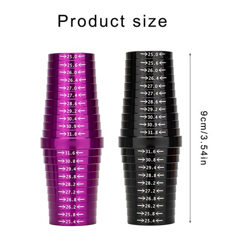 YUELER Bicycles Aluminum Alloys Seats Tube Seatpost Size Measuring Gauges Measurement Sizing Gauges Quick Measuring Sizer Tool