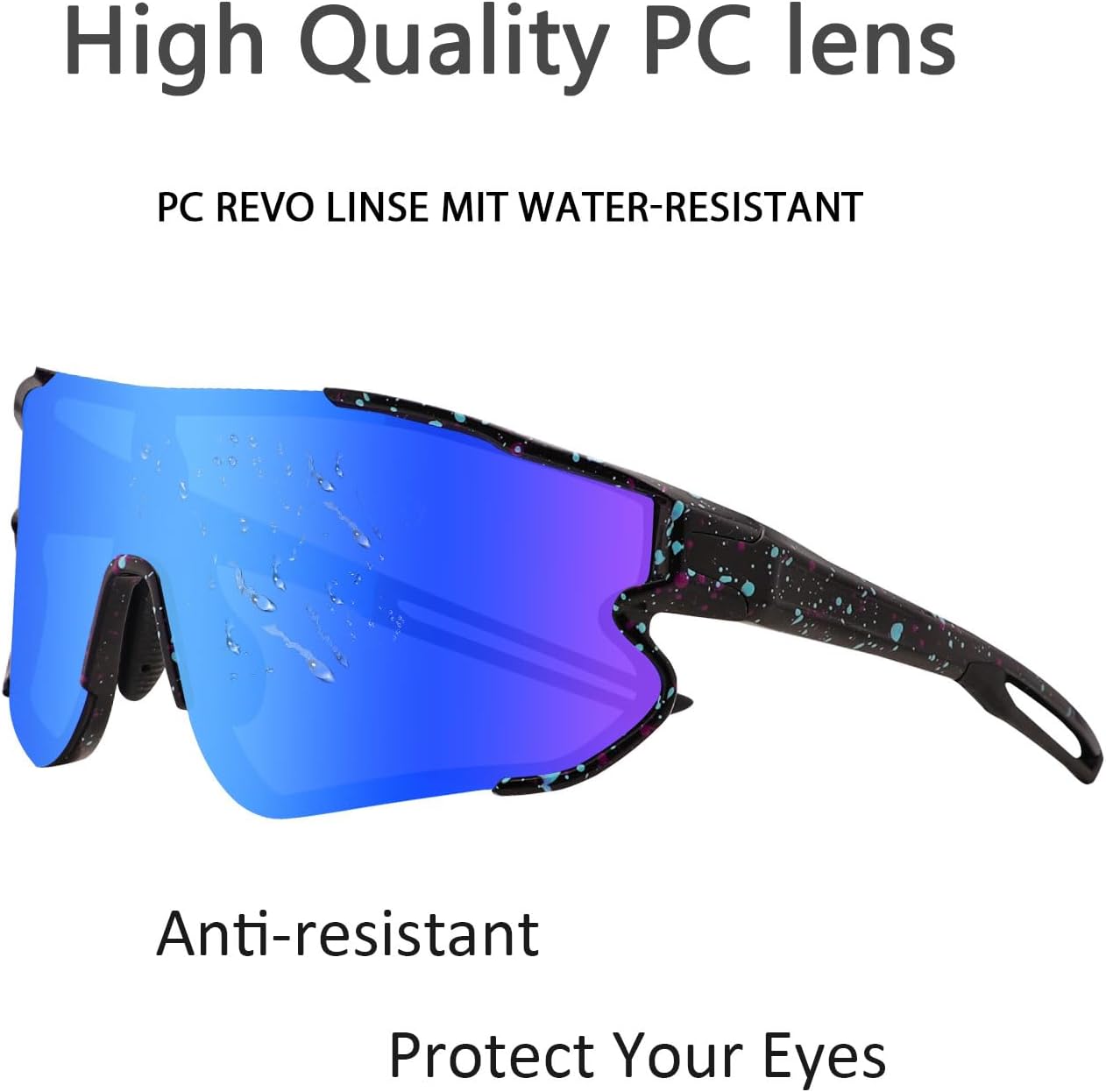 Skiennix Cycling Sunglasses - TR90 Frame for Men & Women | Lightweight Outdoor Sports Glasses