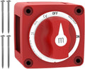 Malictele Battery Disconnect Switch - 300A Heavy Duty Cutoff Switch | Waterproof 12V-48V Power Kill Switch for Marine, RV, Car, Truck