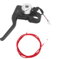 Haokixin Left Brake Lever Nylon and Red Brake Cable Fits for GOTRAX GXL V2 Electric Scooters Parts, Scooter Brake Lever Handle Accessories, Black, with Bell