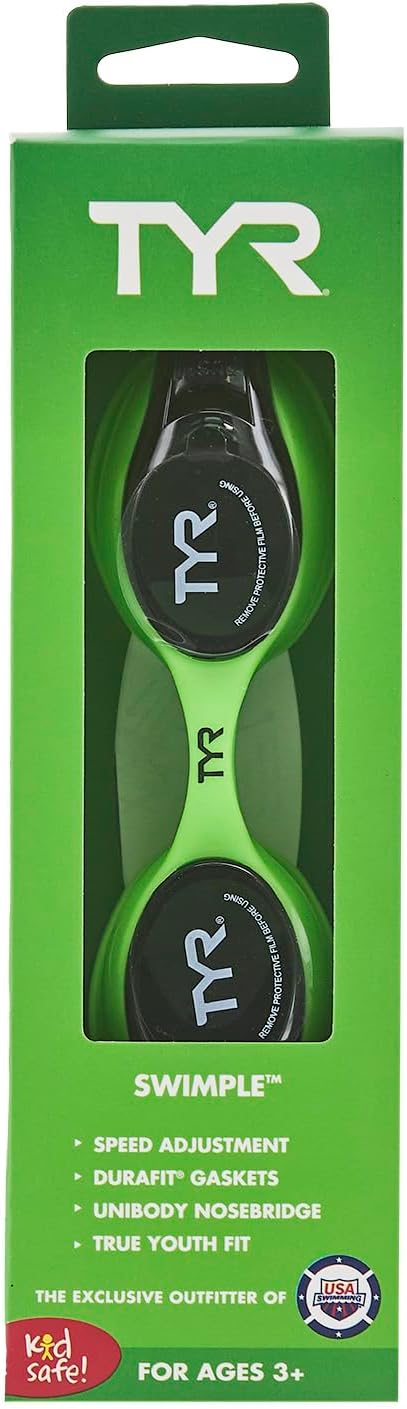 TYR Kids Swimple Swim Goggles - Comfortable Fit & UV Protection | Ideal for Young Swimmers