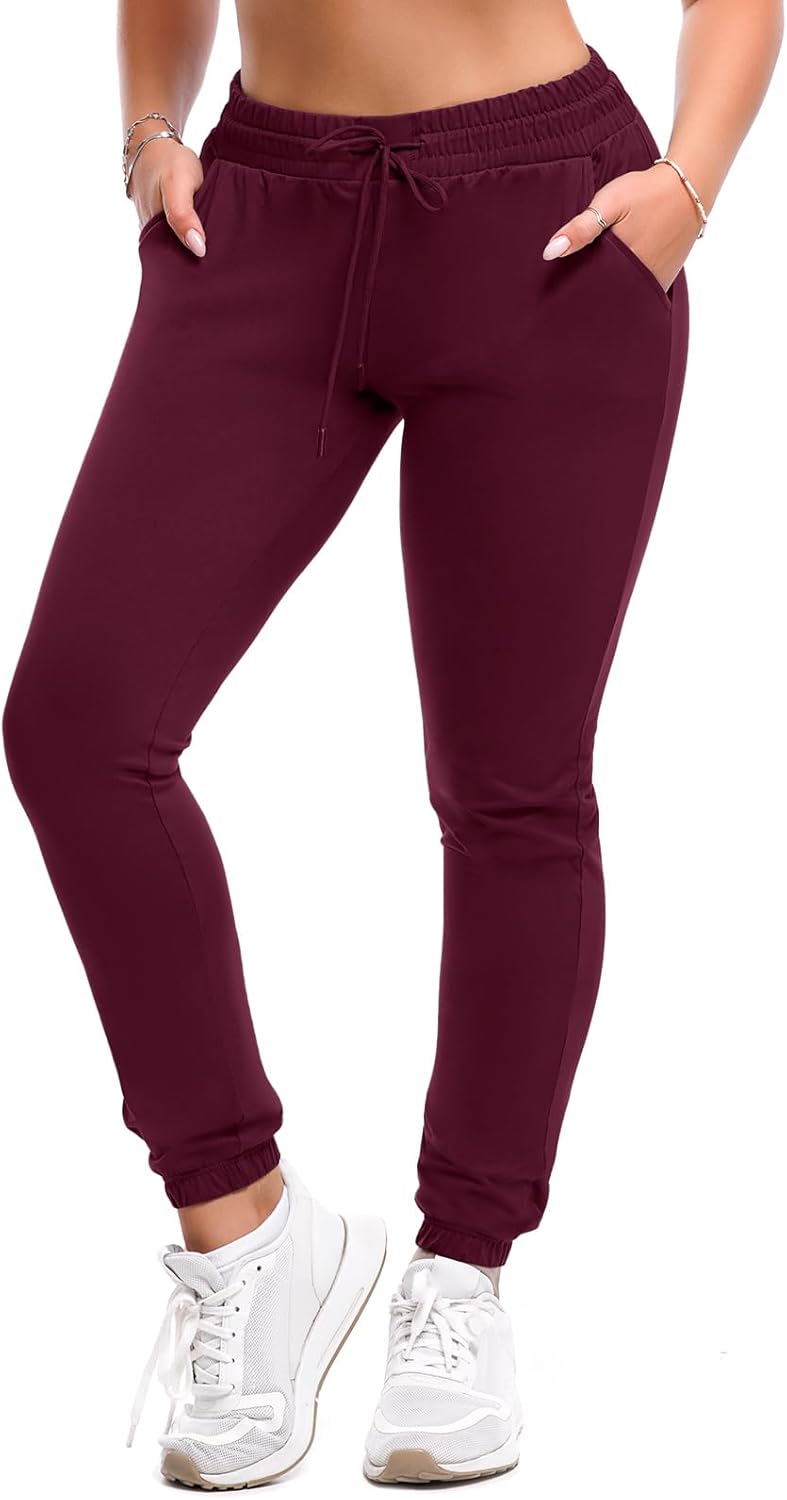 SINOPHANT Women's Joggers - Comfortable Drawstring Sweatpants with Pockets for Gym & Lounge