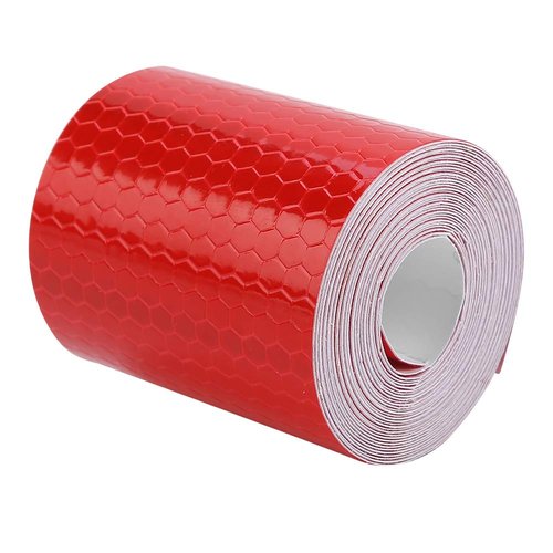 ZJchao Bikes Frame Tape, Bikes Stickers Sticker for Tape Reflectors for Driveway Entrance Reflective Trailers Safety Adhesive (Red)