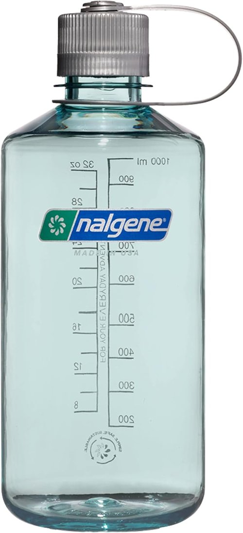 Nalgene 32 oz Leak Proof Tritan BPA-Free Water Bottle - Seafoam Color for Outdoor Hydration