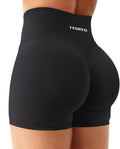 YEOREO Women's Workout Shorts - Butt Lifting High Waist Gym Biker Shorts | 4.5" Seamless Tummy Control