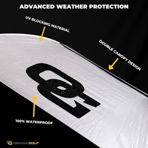 OMADA GOLF Spot UV Umbrella (Black)