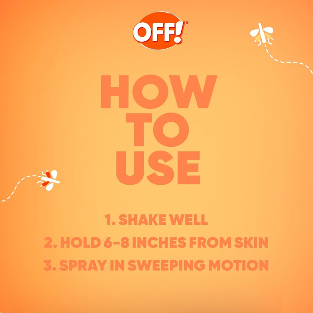 OFF! FamilyCare Insect Repellent Spray - Unscented Formula with Aloe Vera, 7% DEET, 6 oz
