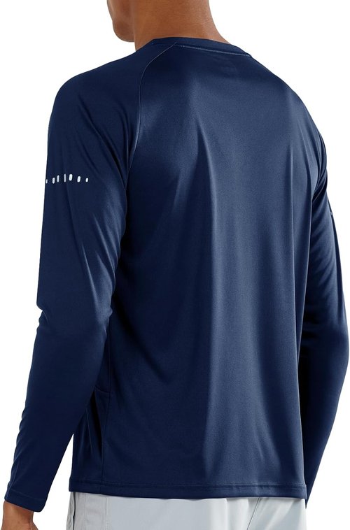 NORTHYARD Men's UPF 50+ Sun Protection Long Sleeve Rash Guard Shirt | Ideal for Athletic Activities