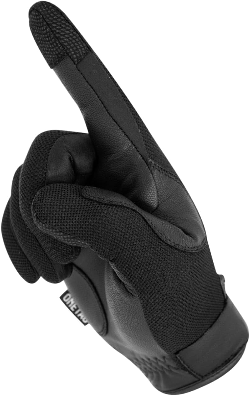 Skiennix Tactical Lightweight Touch Screen Police Duty Patrol Gloves - Breathable Vented Mesh & Goat Skin Leather