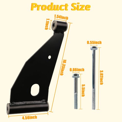 CLUBRALLY Control Arm Delta A-Plate, Control A-Arms Assembly Kit for Club Car Precedent 2004-Up and Tempo 2018-Up, OEM# 102287301, 103388501